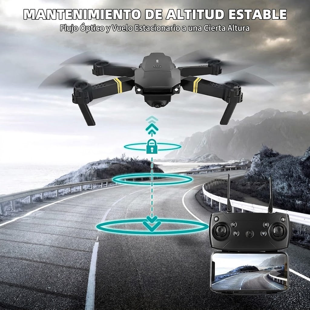 Drone with two 4K cameras + FREE Battery and Case
